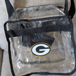 Clear Green Bay Packer Purse By Little Earth Productions.